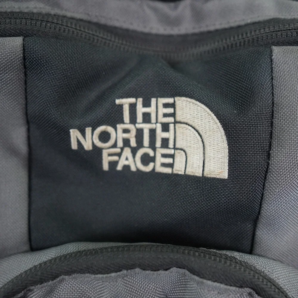 The North Face Heckler Backpack Black Grey Hiking School Bag PaddedLogo